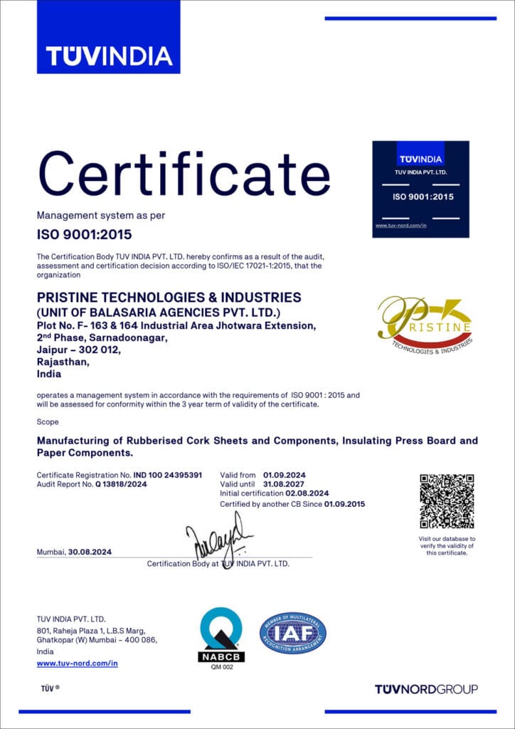 ISO 9001:2015 Certificate